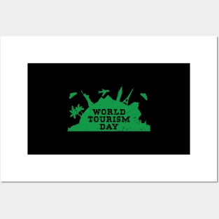 World Tourism Day Travel With Your Buddies Enjoy Vacations Posters and Art